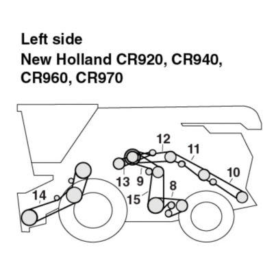 Beater Drive Belt For New Holland Combines B03346 - Shoup